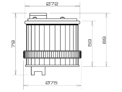 Mazeichnung Grothe TLB 8847 LED Blinklicht ge 240V