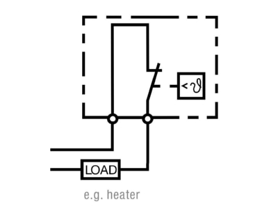 Wiring plan Pfannenberg FLZ 520  20    40C Room thermostat
