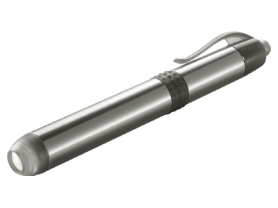 Back view Varta 16611 Flashlight 117mm silver
