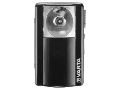 Back view Varta 16645 Flashlight 110mm black
