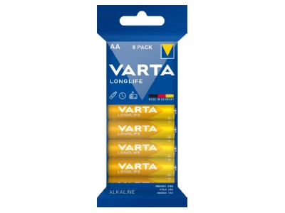 Produktbild Varta 4106 Fol 8 Batterie Longlife AA Mignon  LR6  Al Mn