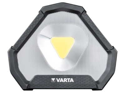 Front view Varta WorkFlex Stad Light Flashlight 199mm rechargeable Anthracite