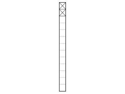 Detailed view Siedle KSF 613 2 W Intercom pole column 2 fold white