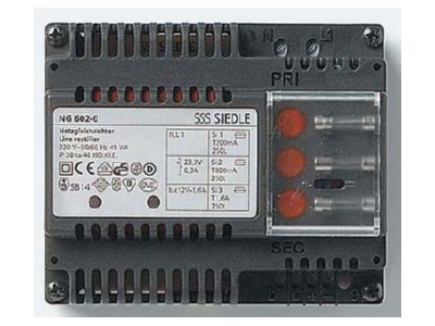 Product image 2 Siedle NG 602 01 DE Power supply for intercom 230V   23 3V