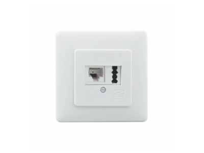 Product image 2 Rutenbeck IAE UAE8 6  13311201 RJ12 6 6  Data outlet Cat 3 white IAE UAE8 6 13311201