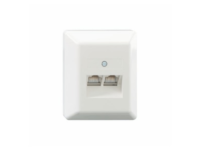 Product image 2 Rutenbeck UAE 2x8 8  Ap rw 2x RJ45 8 8  Data outlet Cat 3 white