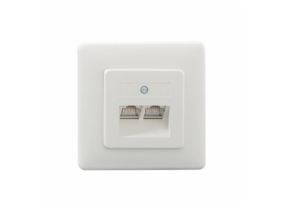 Product image 1 Rutenbeck UAE 2x8 8  Up rw 2x RJ45 8 8  Data outlet Cat 3 white
