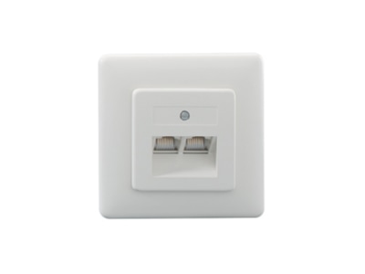 Product image 1 Rutenbeck UAE 8 8 8 8  Up rw 2x RJ45 8 8  Data outlet Cat 3 white
