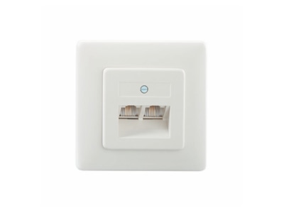 Product image 1 Rutenbeck IAE UAE2x8 4 TRSUPrw 2x RJ45 8 4  Data outlet Cat 3 white
