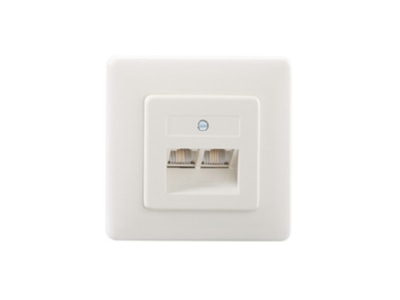 Product image 2 Rutenbeck IAE UAE2x8 4 TRSUPrw 2x RJ45 8 4  Data outlet Cat 3 white