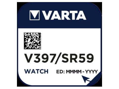 Product image Varta V 397 Stk 1 Battery Button cell 23mAh 1 55V
