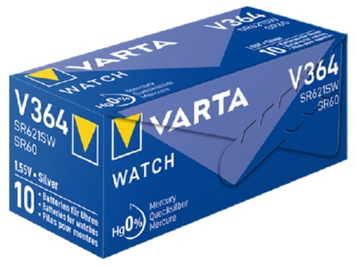 Product image back Varta V 364 Stk 1 Battery Button cell 17mAh 1 55V