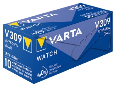 Product image back Varta V 309 Stk 1 Battery Button cell 70mAh 1 55V
