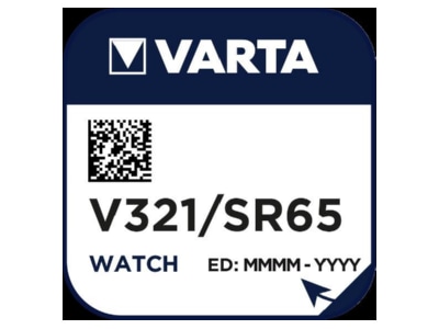 Produktbild Varta V 321 Stk 1 Uhren Batterie 1 55V 14mAh Silber