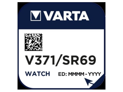 Produktbild Varta V 371 Stk 1 Uhren Batterie 1 55V 30mAh Silber