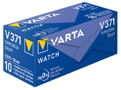 Product image back Varta V 371 Stk 1 Battery Button cell 35mAh 1 55V