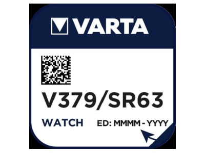 Produktbild Varta V 379 Stk 1 Uhren Batterie 1 55V 15mAh Silber