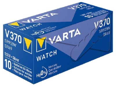 Product image detailed view 1 Varta V 370 Stk 1 Battery Button cell 34mAh 1 55V
