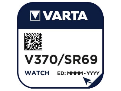 Product image detailed view 2 Varta V 370 Stk 1 Battery Button cell 34mAh 1 55V