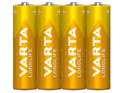 Produktbild 1 Varta 4106 Fol 4 Batterie Longlife AA Mignon  LR6  Al Mn