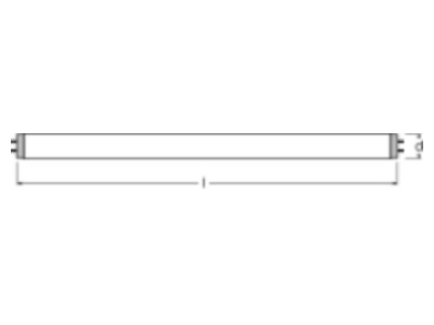 Mazeichnung LEDVANCE L 36 830 Lumilux Lampe
