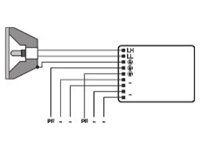 Connection diagram LEDVANCE PTi 35 220 240 I Electronic ballast 1x39W
