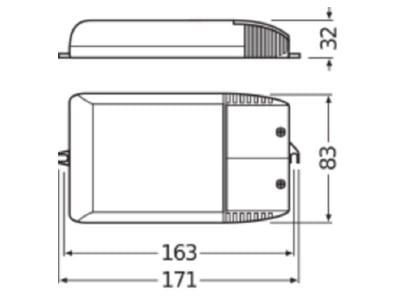 Mazeichnung LEDVANCE PTi 35 220 240 I Elektronischer Trafo