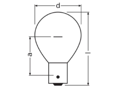 Masszeichnung LEDVANCE SIG 1260 Ueberdrucklampe