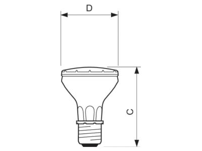 Ma�zeichnung Philips Licht 65157400 Halogenmetalldampflampe 35W 930PAR20 30D    Aktionsartikel
