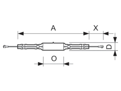 Dimensional drawing Philips Licht 20074700 Metal halide lamp 2040W X528 37x482mm    Promotional item
