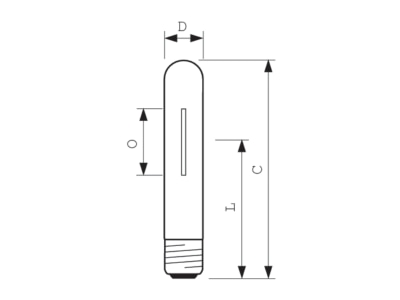 Dimensional drawing Philips Licht SON T PIA PLUS 150W High pressure sodium lamp 154W E40