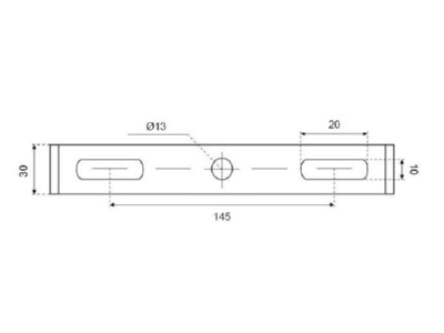Dimensional drawing Scharnberger Has  90228 Downlight spot floodlight 1x30W