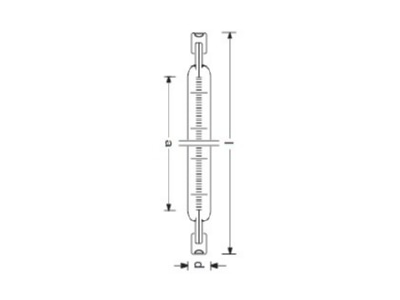 Mazeichnung Radium ITT 350 235 0170 Infrarotstrahler R7s
