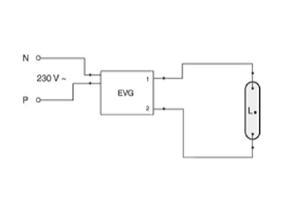 Wiring plan 2 Radium HRI E 400NSCS230FE40 Metal halide lamp 444W E40 120x290mm
