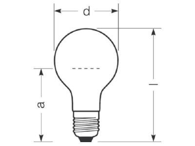 Line drawing Radium SVAKLL40W230 240CE27 Traffic signalling lamp 40W 230   240V
