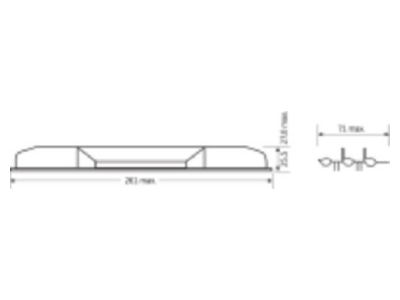 Dimensional drawing Osram LMS CI BOX BT1 Light control system component