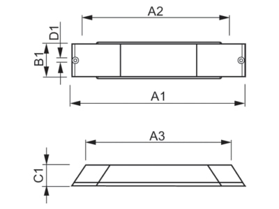 Dimensional drawing Signify Lampen HID PVm 35 I CDM Electronic ballast 1x35W