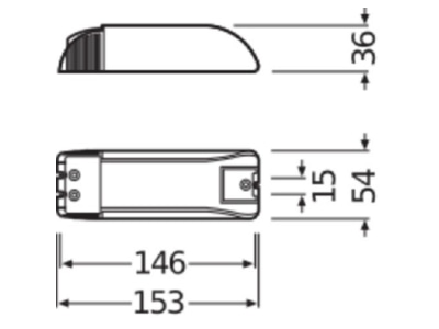 Mazeichnung LEDVANCE HTIDALI315 220240DIM Halotronic Dimmermodul  HTI DALI 315 220 240
