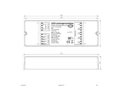Ma�zeichnung EVN PR12 24 4X8A Power Repeater 12V   24V DC