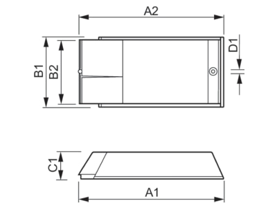 Dimensional drawing Philips Licht HID AV C 35 70 I CDM Electronic ballast 1x35   70W