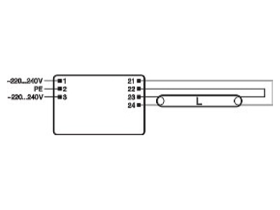 Anschlussbild LEDVANCE QT FIT5 1X14 35 220 Elektronischer Trafo