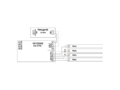 Mazeichnung 1 Brumberg 18152000 LED Dimmer 4 Kanal DALI