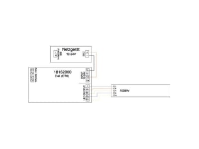 Mazeichnung 2 Brumberg 18152000 LED Dimmer 4 Kanal DALI
