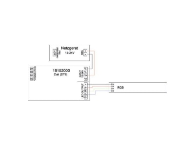 Mazeichnung 3 Brumberg 18152000 LED Dimmer 4 Kanal DALI