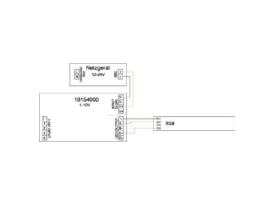 Mazeichnung 1 Brumberg 18154000 LED Dimmer 4 Kanal 1 10V