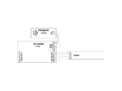 Mazeichnung 2 Brumberg 18154000 LED Dimmer 4 Kanal 1 10V