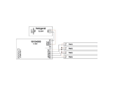 Mazeichnung 3 Brumberg 18154000 LED Dimmer 4 Kanal 1 10V