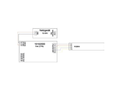 Mazeichnung 1 Brumberg 18162000 LED Dimmer 4 Kanal DALI