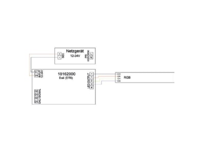 Mazeichnung 2 Brumberg 18162000 LED Dimmer 4 Kanal DALI