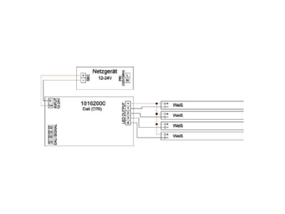 Mazeichnung 3 Brumberg 18162000 LED Dimmer 4 Kanal DALI